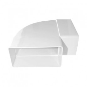 Codo 90º horizontal de plástico