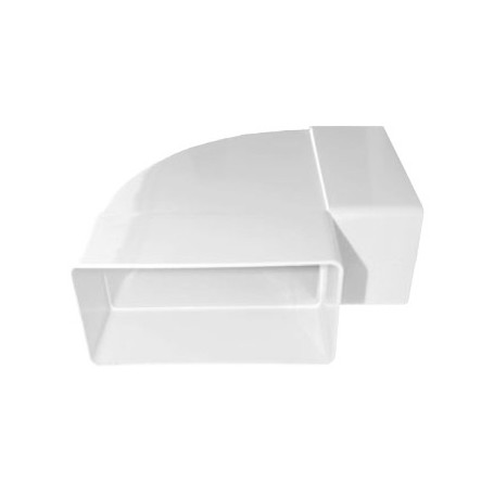 Codo 90º horizontal de plástico