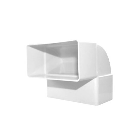 Codo 90º vertical de plástico