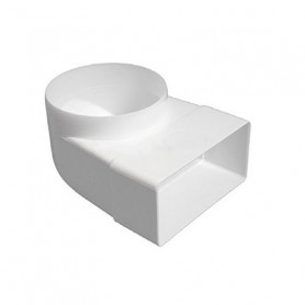 Codo 90º mixto de plástico