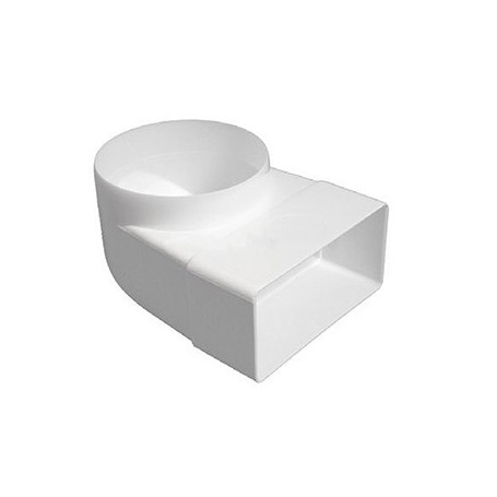 Codo 90º mixto de plástico